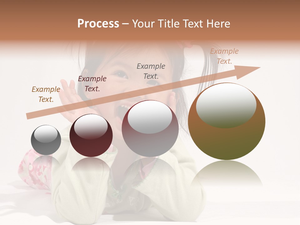 Little Asian Girl With A Smile PowerPoint Template