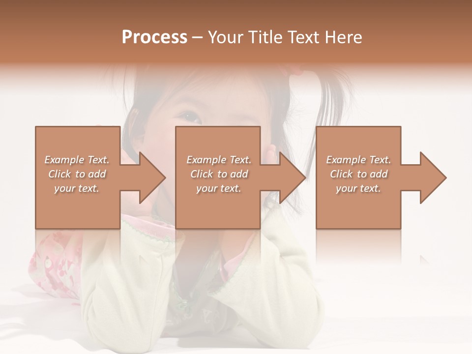 Little Asian Girl With A Smile PowerPoint Template