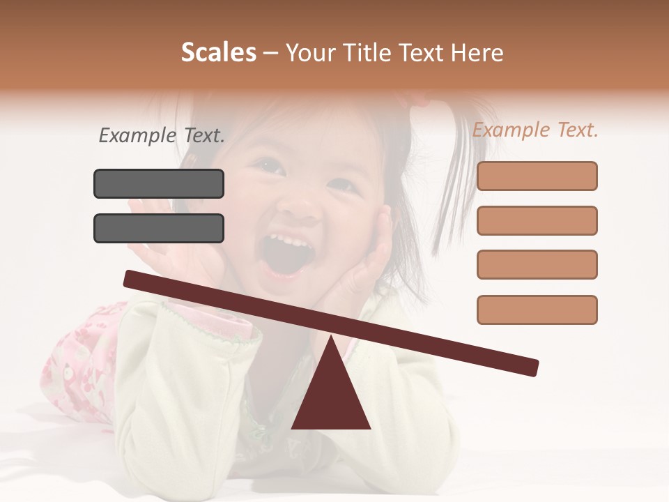 Little Asian Girl With A Smile PowerPoint Template