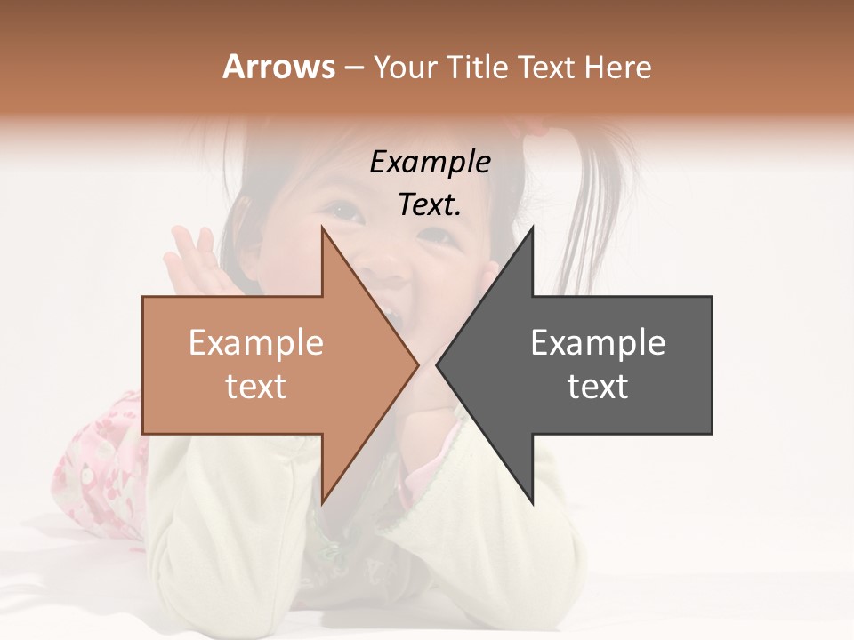 Little Asian Girl With A Smile PowerPoint Template