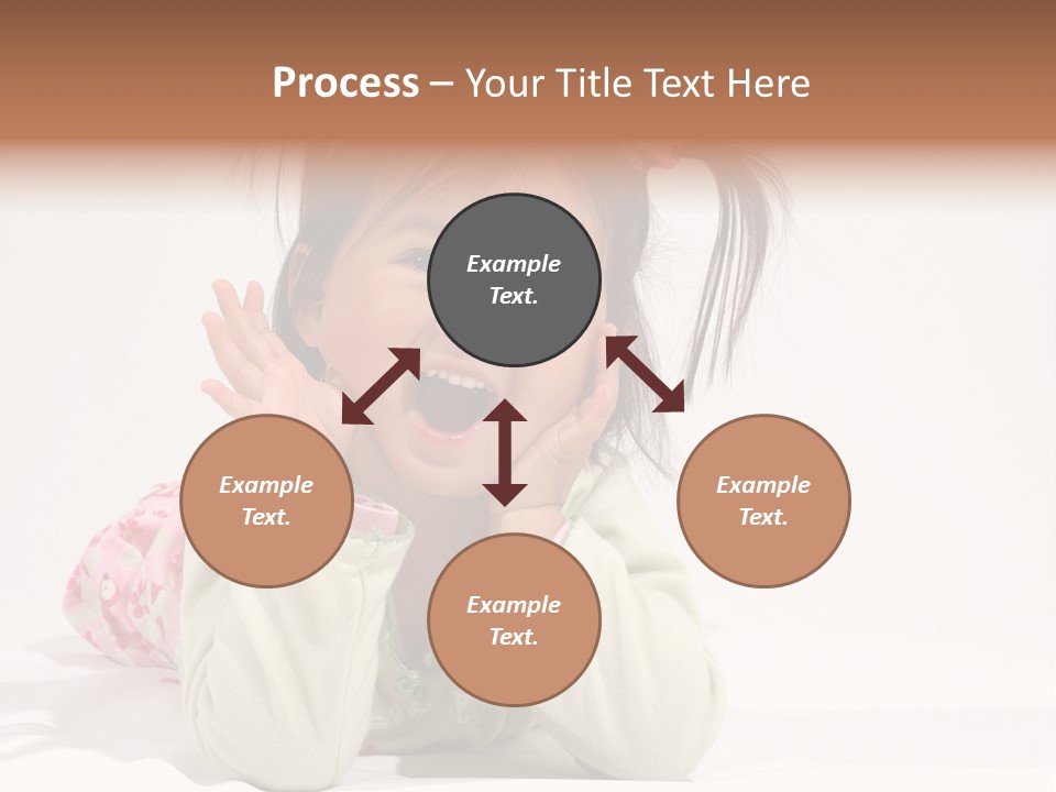 Little Asian Girl With A Smile PowerPoint Template