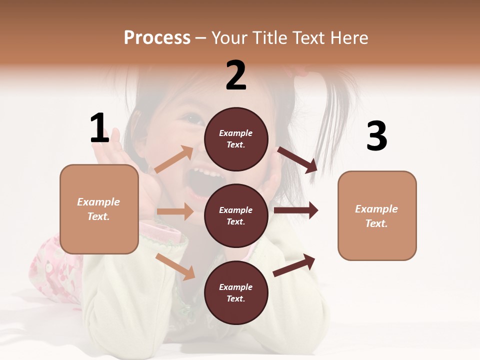 Little Asian Girl With A Smile PowerPoint Template