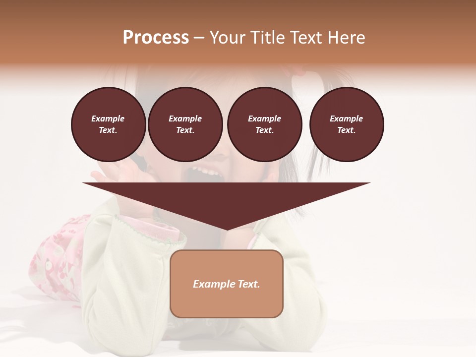 Little Asian Girl With A Smile PowerPoint Template