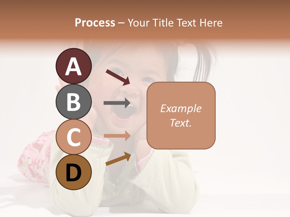 Little Asian Girl With A Smile PowerPoint Template