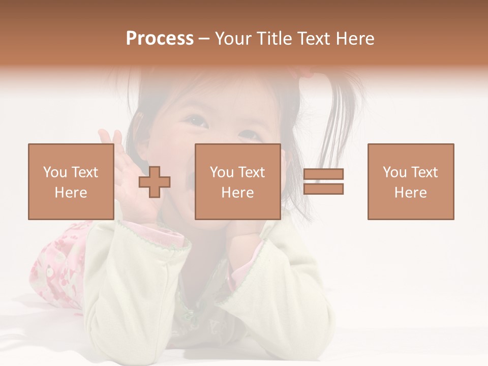 Little Asian Girl With A Smile PowerPoint Template