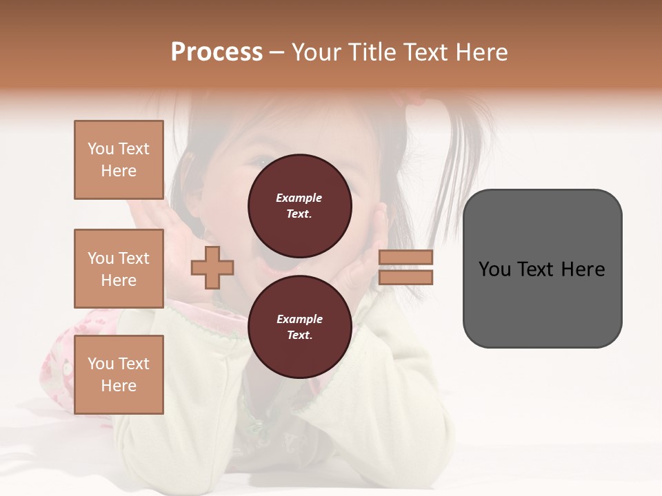 Little Asian Girl With A Smile PowerPoint Template
