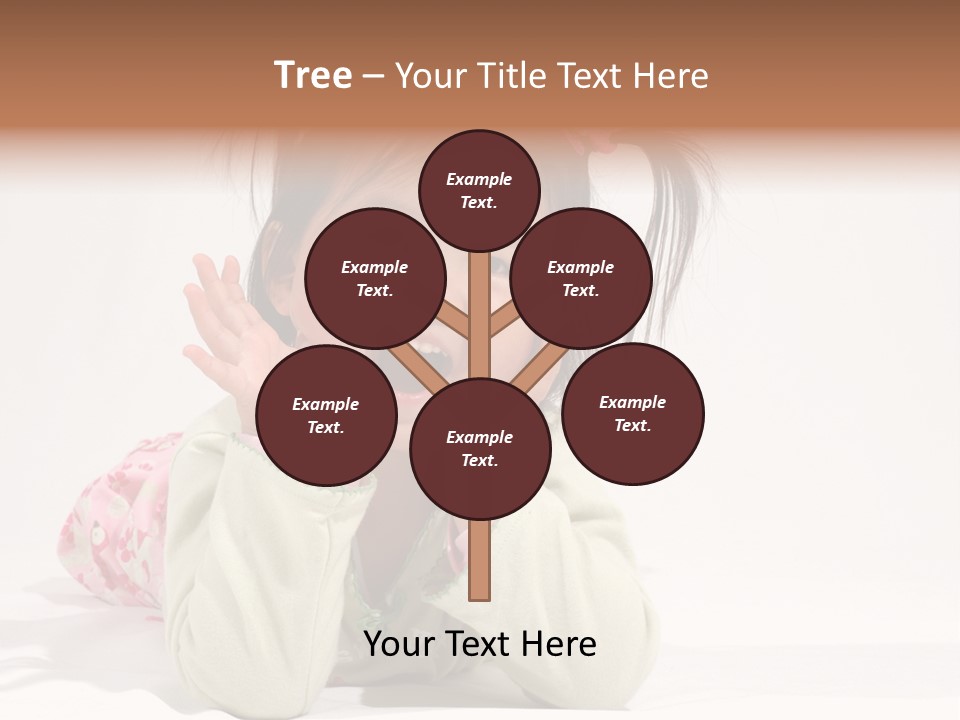 Little Asian Girl With A Smile PowerPoint Template