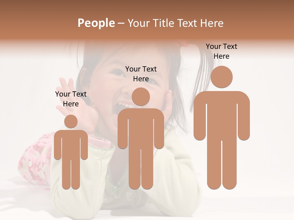 Little Asian Girl With A Smile PowerPoint Template