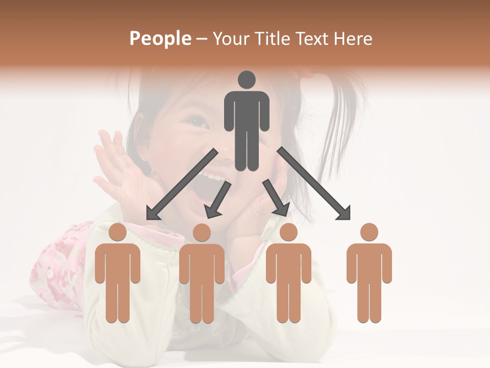 Little Asian Girl With A Smile PowerPoint Template