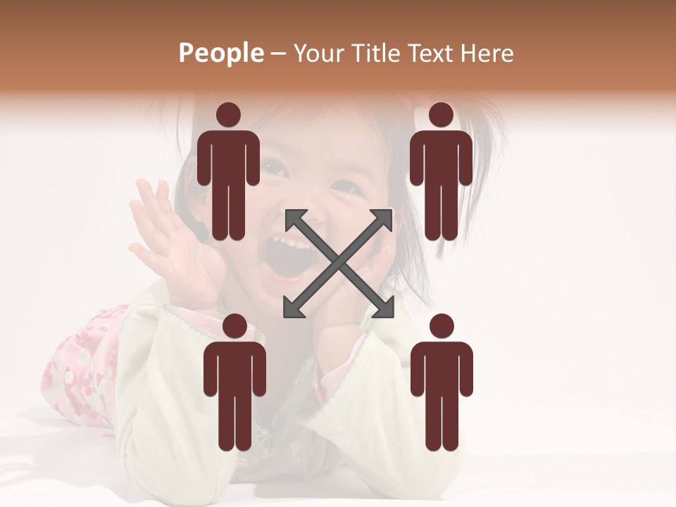 Little Asian Girl With A Smile PowerPoint Template