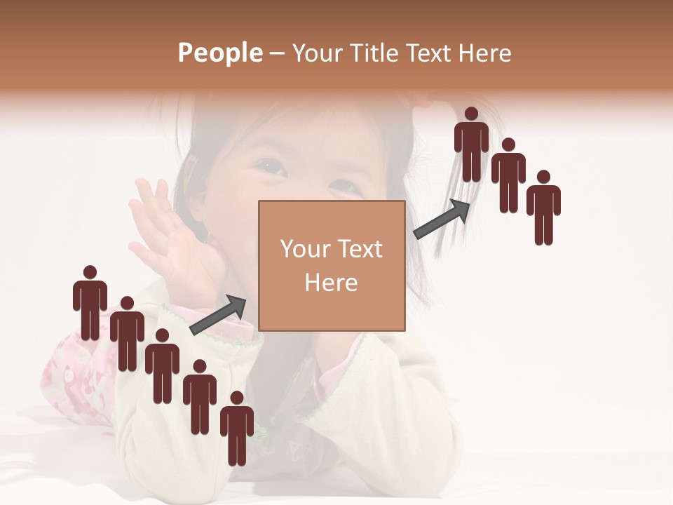 Little Asian Girl With A Smile PowerPoint Template