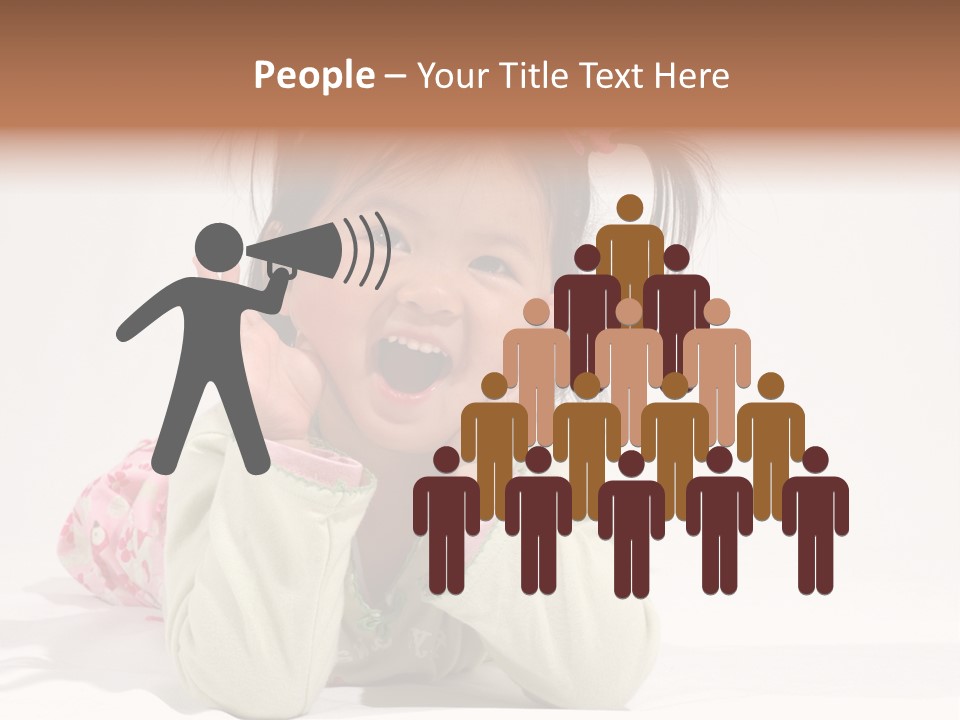 Little Asian Girl With A Smile PowerPoint Template