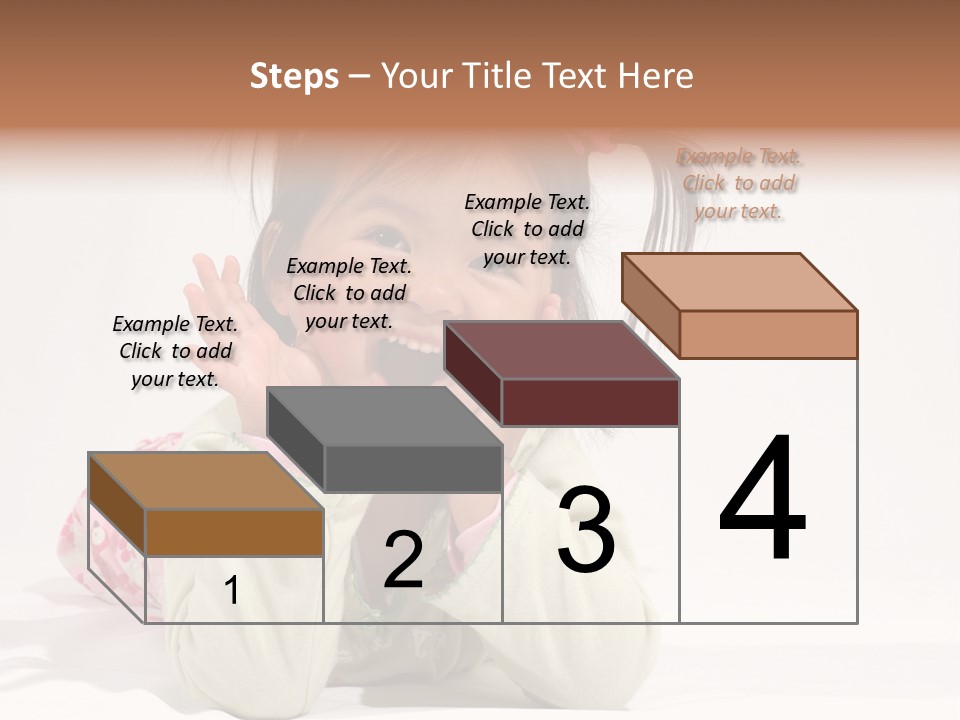 Little Asian Girl With A Smile PowerPoint Template