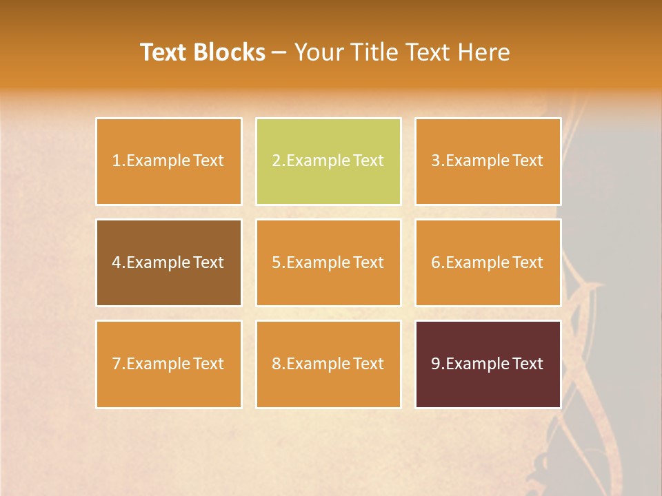 Floral Style Textures And Backgrounds PowerPoint Template