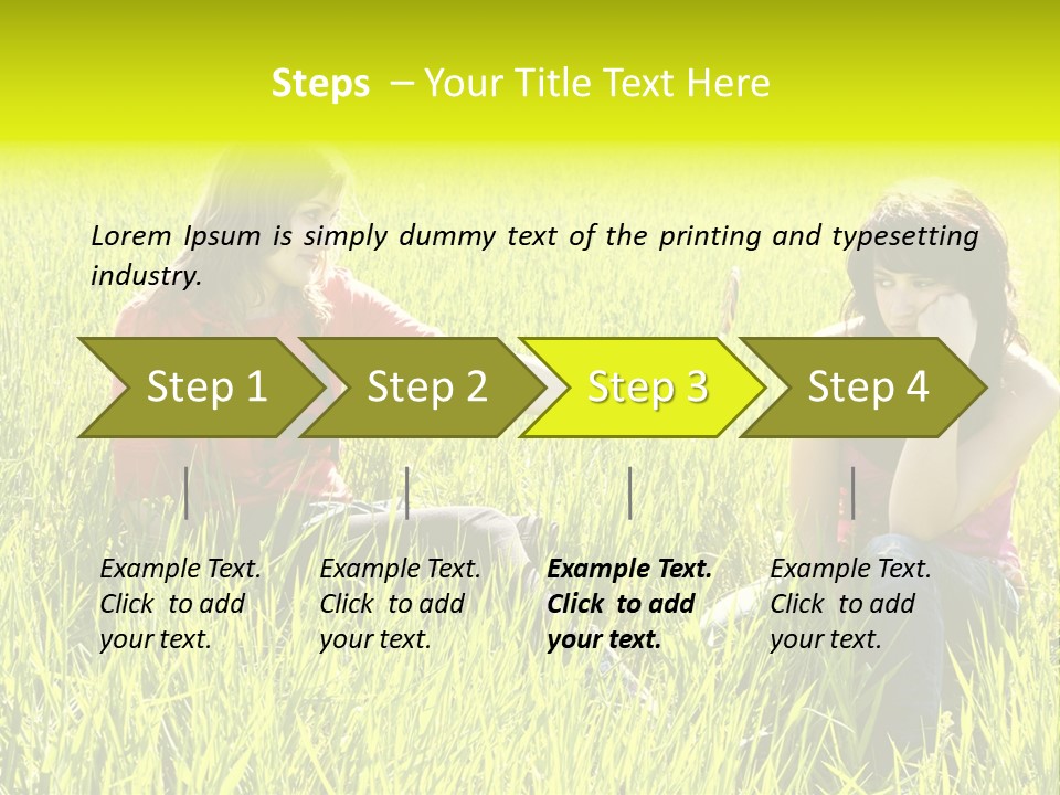 Blond Young Woman Offering Candy To Her Friend. PowerPoint Template