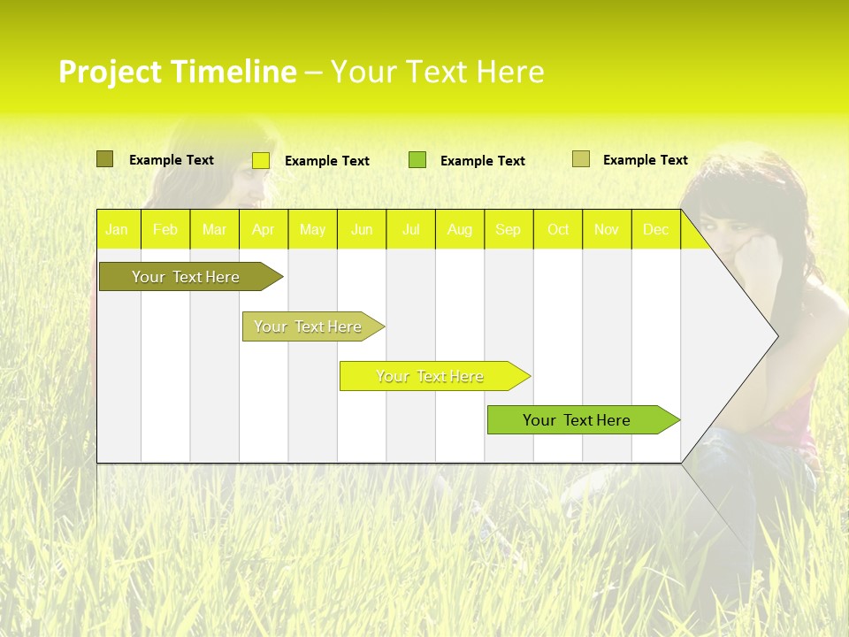 Blond Young Woman Offering Candy To Her Friend. PowerPoint Template