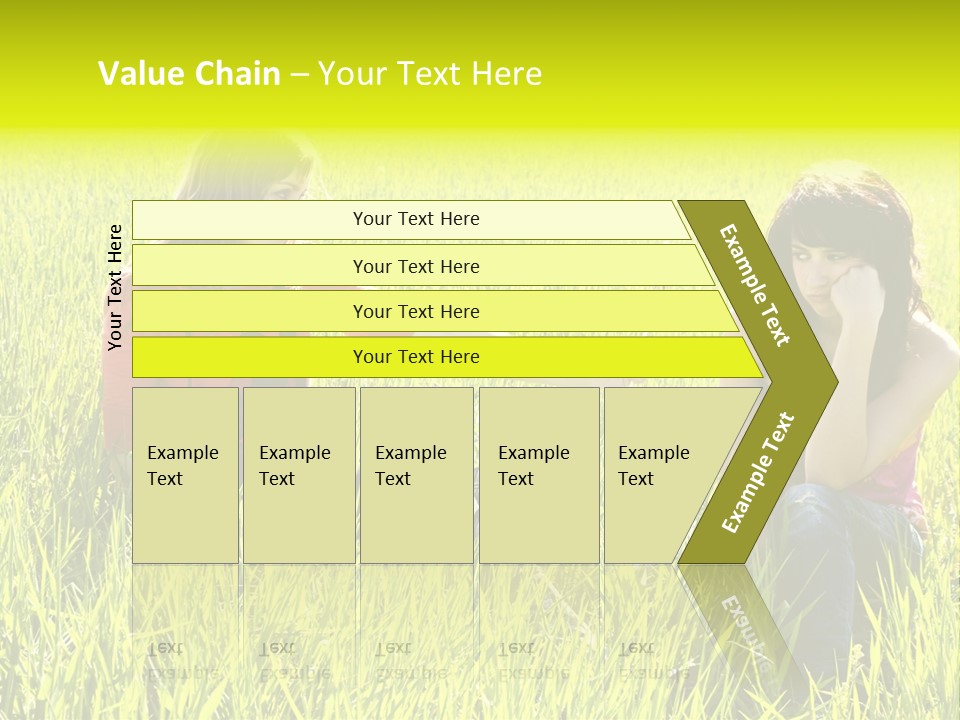 Blond Young Woman Offering Candy To Her Friend. PowerPoint Template