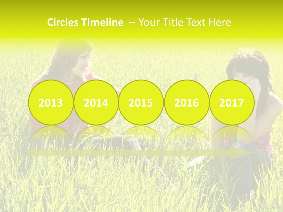 Blond Young Woman Offering Candy To Her Friend. PowerPoint Template