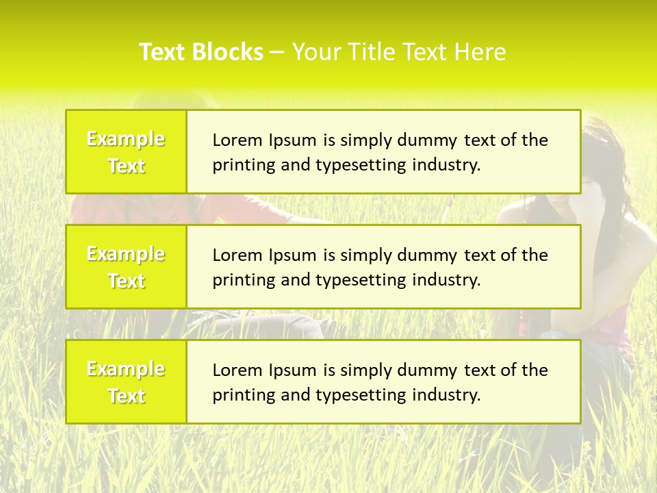 Blond Young Woman Offering Candy To Her Friend. PowerPoint Template