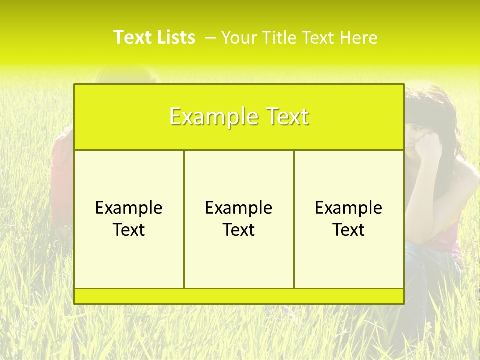 Blond Young Woman Offering Candy To Her Friend. PowerPoint Template
