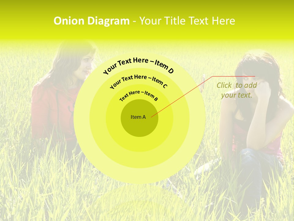 Blond Young Woman Offering Candy To Her Friend. PowerPoint Template