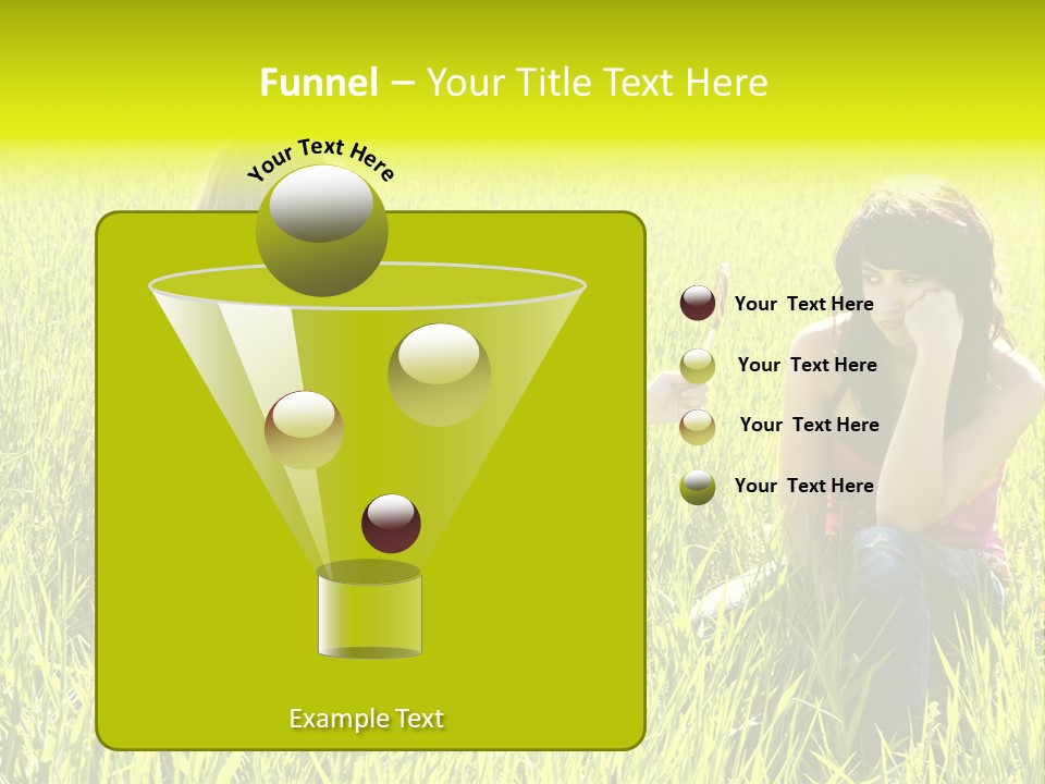 Blond Young Woman Offering Candy To Her Friend. PowerPoint Template