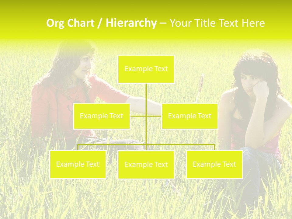 Blond Young Woman Offering Candy To Her Friend. PowerPoint Template