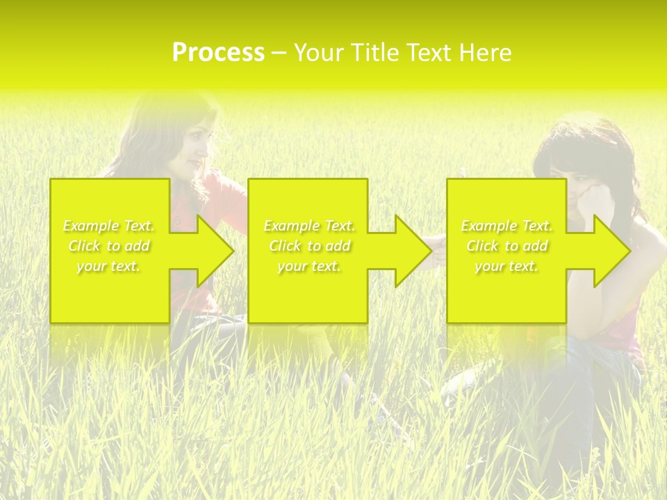 Blond Young Woman Offering Candy To Her Friend. PowerPoint Template