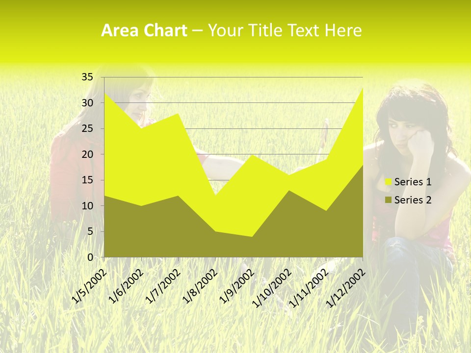 Blond Young Woman Offering Candy To Her Friend. PowerPoint Template