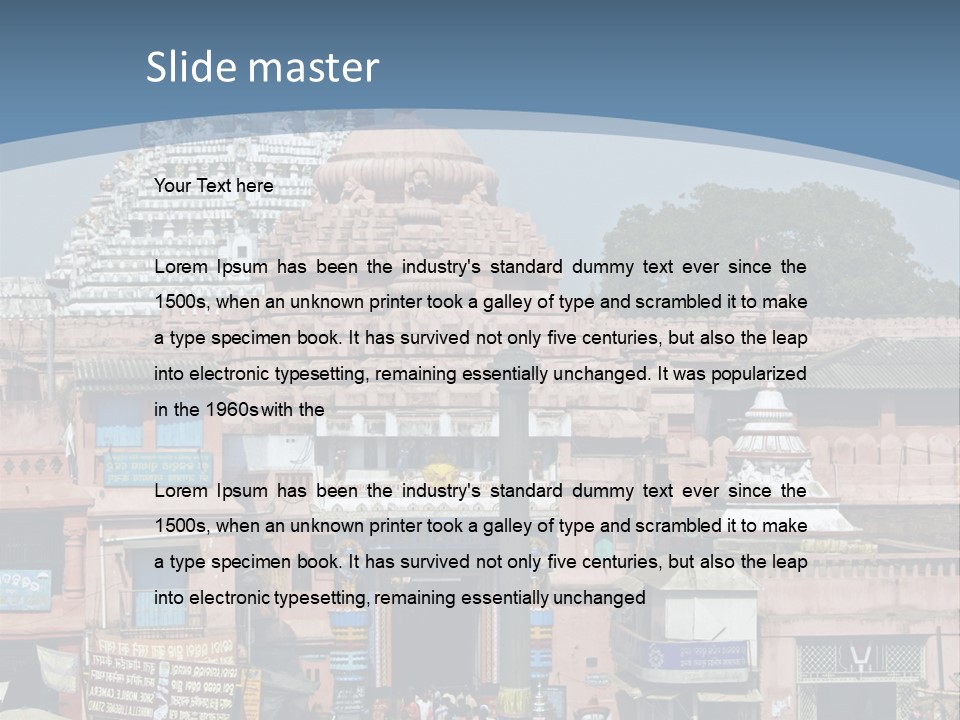 Crowds Thronging The Market Square In Front Of Jagannath Hindu Temple. Puri, Orissa, India. 12Th Century Ad PowerPoint Template