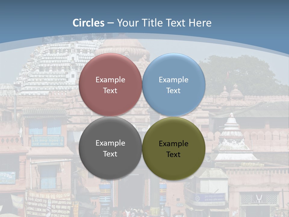 Crowds Thronging The Market Square In Front Of Jagannath Hindu Temple. Puri, Orissa, India. 12Th Century Ad PowerPoint Template