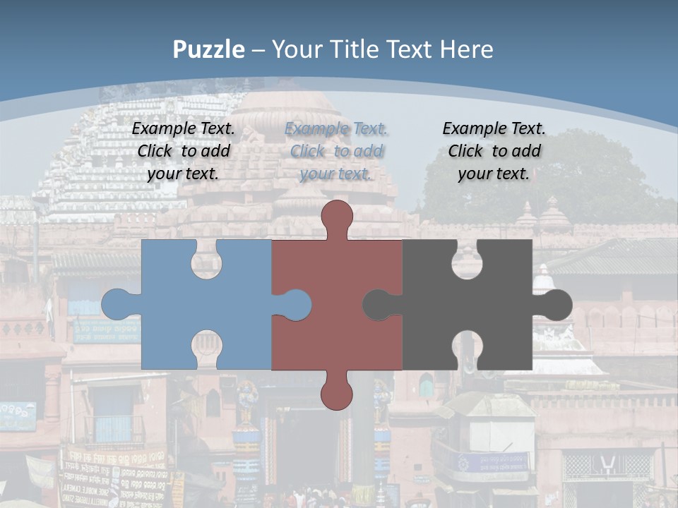 Crowds Thronging The Market Square In Front Of Jagannath Hindu Temple. Puri, Orissa, India. 12Th Century Ad PowerPoint Template