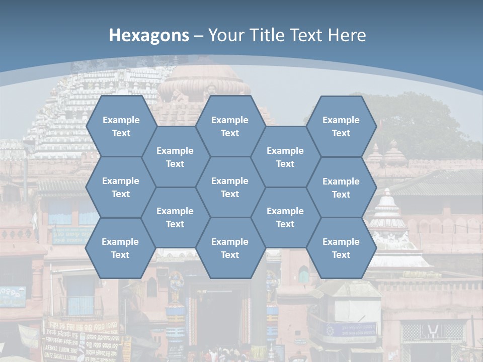 Crowds Thronging The Market Square In Front Of Jagannath Hindu Temple. Puri, Orissa, India. 12Th Century Ad PowerPoint Template