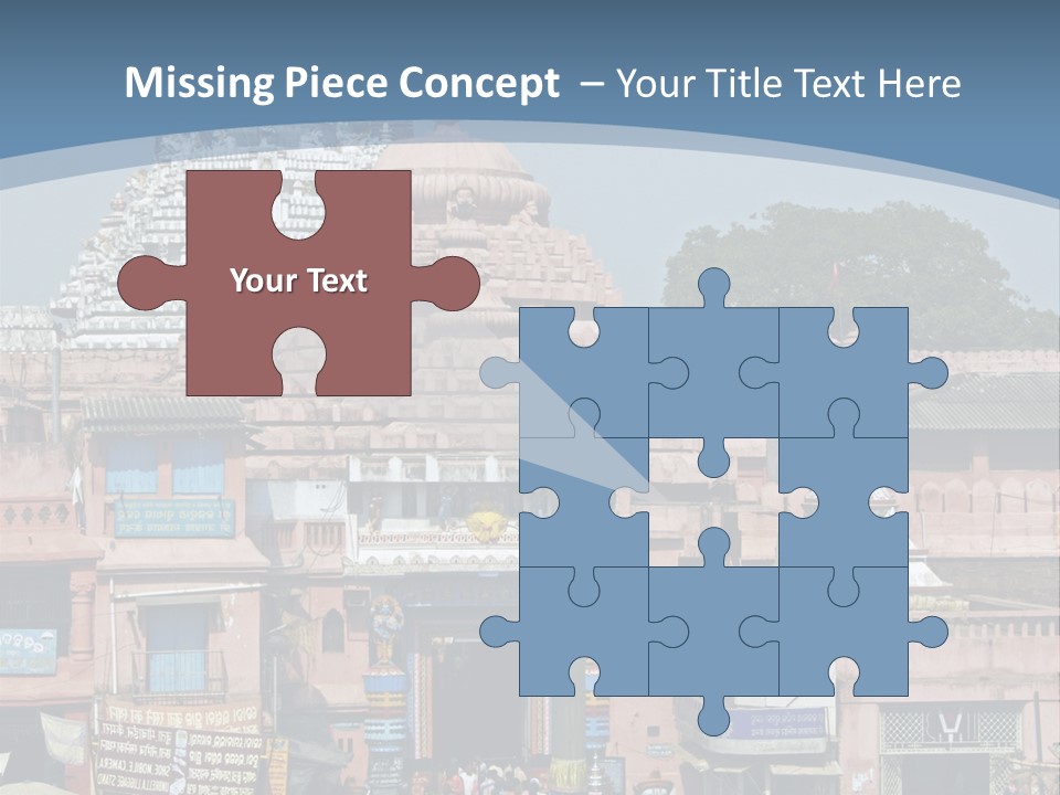 Crowds Thronging The Market Square In Front Of Jagannath Hindu Temple. Puri, Orissa, India. 12Th Century Ad PowerPoint Template