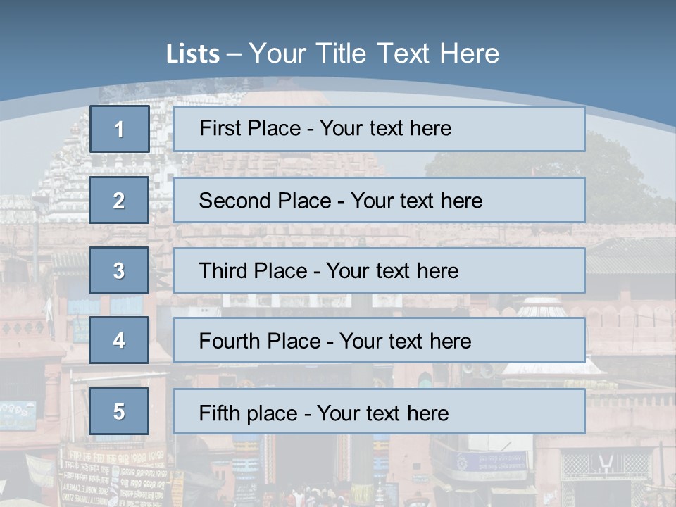 Crowds Thronging The Market Square In Front Of Jagannath Hindu Temple. Puri, Orissa, India. 12Th Century Ad PowerPoint Template