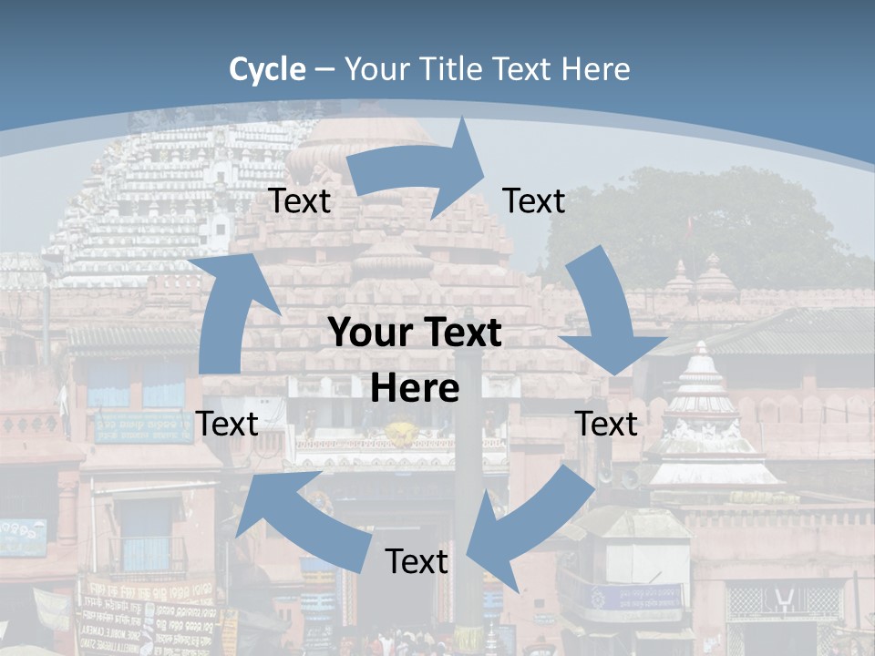 Crowds Thronging The Market Square In Front Of Jagannath Hindu Temple. Puri, Orissa, India. 12Th Century Ad PowerPoint Template