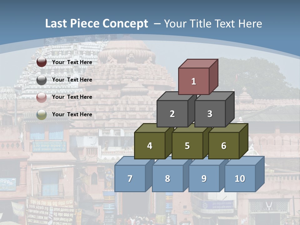 Crowds Thronging The Market Square In Front Of Jagannath Hindu Temple. Puri, Orissa, India. 12Th Century Ad PowerPoint Template