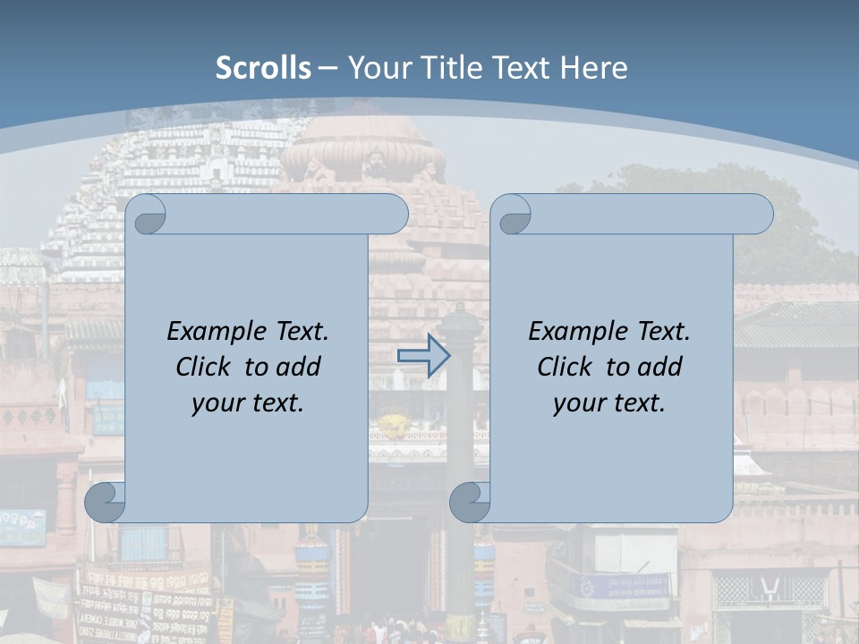 Crowds Thronging The Market Square In Front Of Jagannath Hindu Temple. Puri, Orissa, India. 12Th Century Ad PowerPoint Template