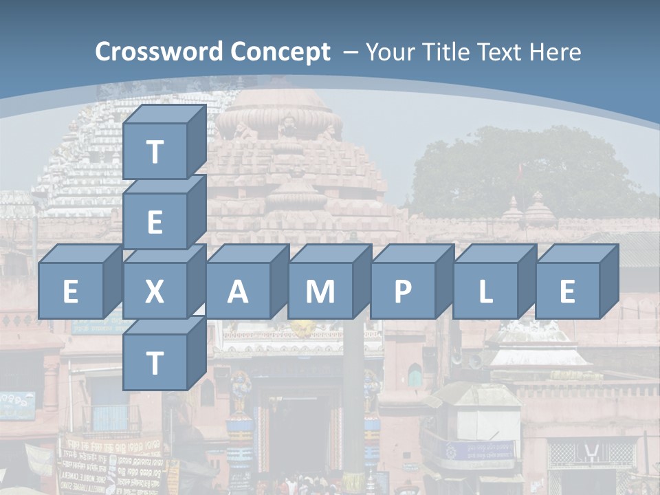 Crowds Thronging The Market Square In Front Of Jagannath Hindu Temple. Puri, Orissa, India. 12Th Century Ad PowerPoint Template