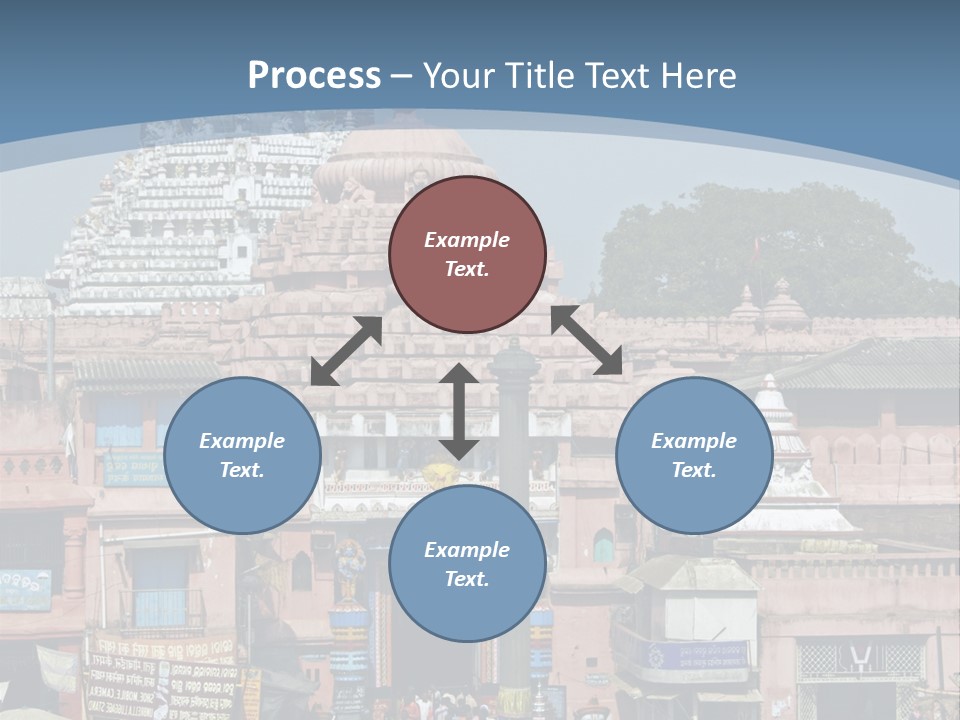 Crowds Thronging The Market Square In Front Of Jagannath Hindu Temple. Puri, Orissa, India. 12Th Century Ad PowerPoint Template