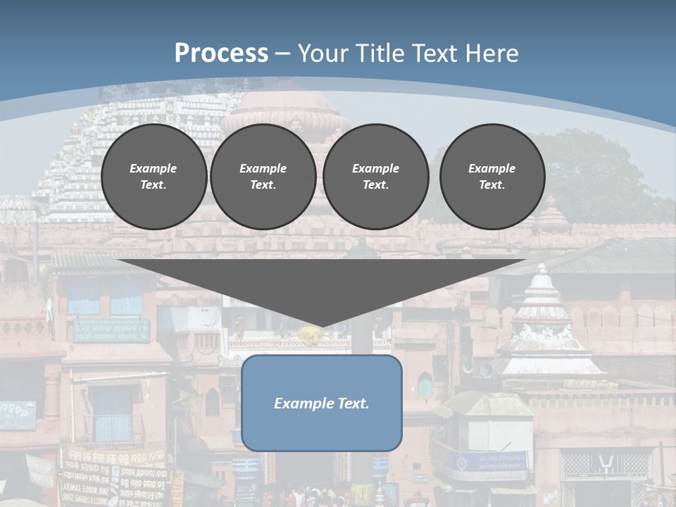 Crowds Thronging The Market Square In Front Of Jagannath Hindu Temple. Puri, Orissa, India. 12Th Century Ad PowerPoint Template