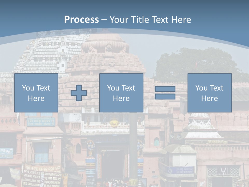 Crowds Thronging The Market Square In Front Of Jagannath Hindu Temple. Puri, Orissa, India. 12Th Century Ad PowerPoint Template