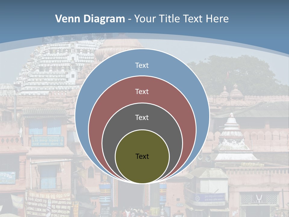 Crowds Thronging The Market Square In Front Of Jagannath Hindu Temple. Puri, Orissa, India. 12Th Century Ad PowerPoint Template