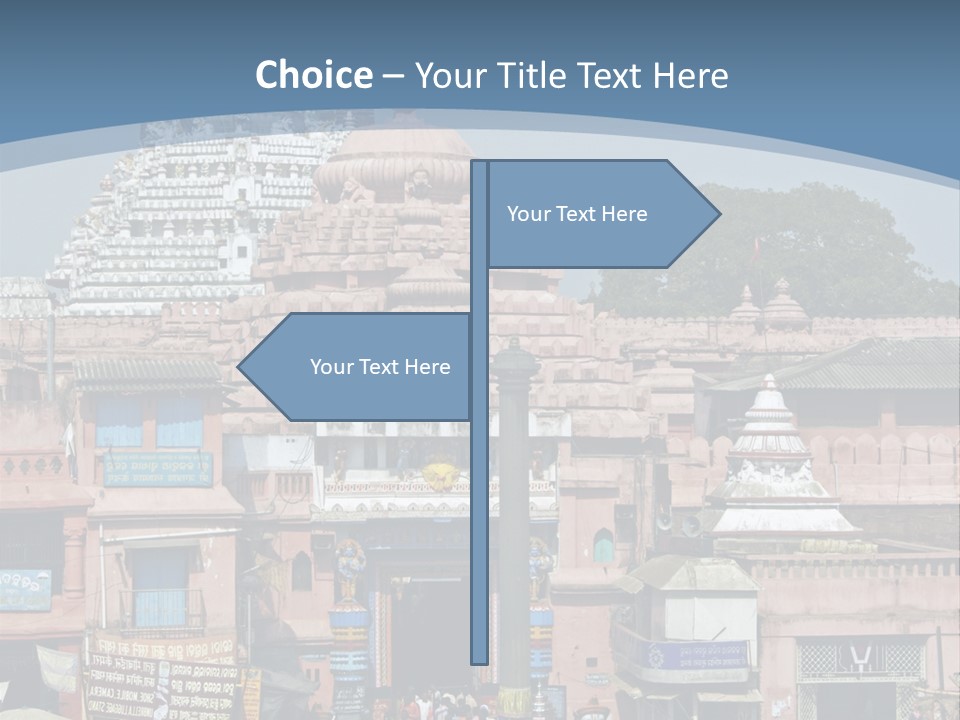 Crowds Thronging The Market Square In Front Of Jagannath Hindu Temple. Puri, Orissa, India. 12Th Century Ad PowerPoint Template