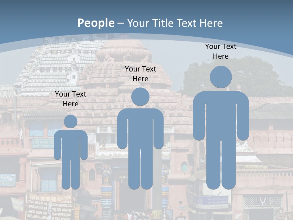 Crowds Thronging The Market Square In Front Of Jagannath Hindu Temple. Puri, Orissa, India. 12Th Century Ad PowerPoint Template