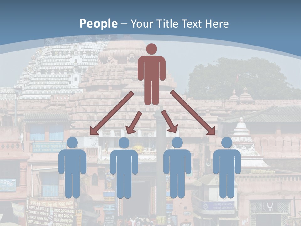 Crowds Thronging The Market Square In Front Of Jagannath Hindu Temple. Puri, Orissa, India. 12Th Century Ad PowerPoint Template