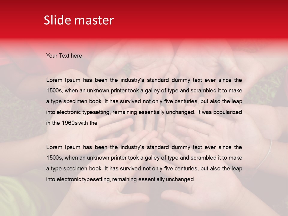 Multicultural Hands PowerPoint Template