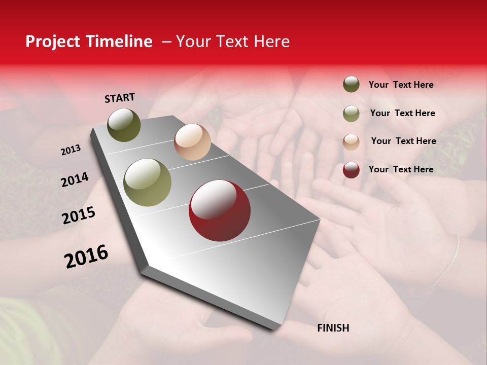 Multicultural Hands PowerPoint Template