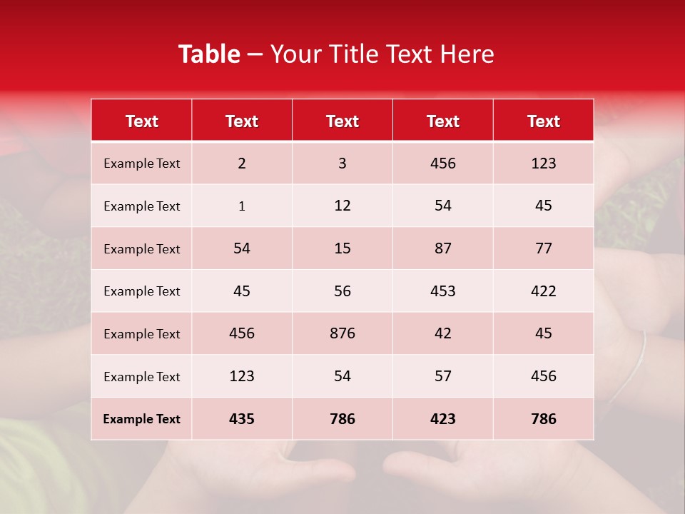 Multicultural Hands PowerPoint Template