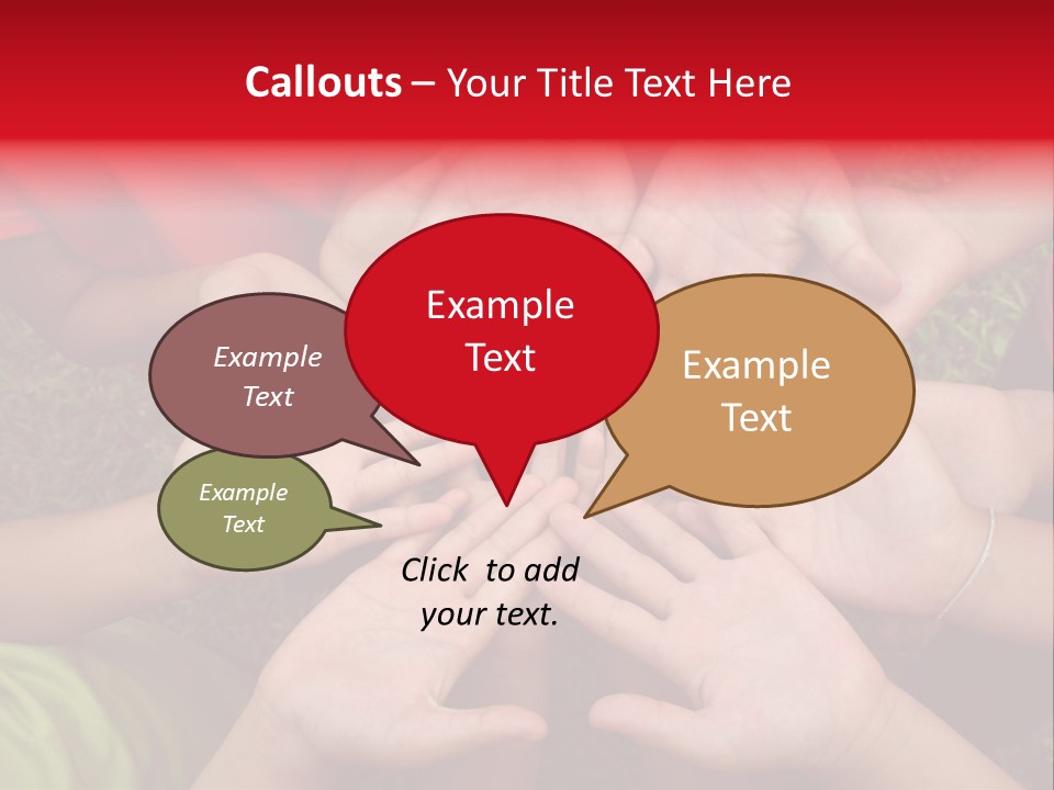 Multicultural Hands PowerPoint Template
